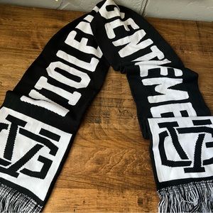 Violent Gentlemen Hockey Forever Black and White Scarf
